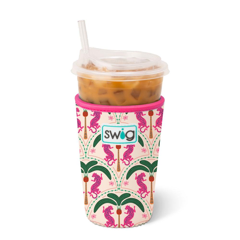 Swig |Medium Iced Cup Coolie - Palm Royale