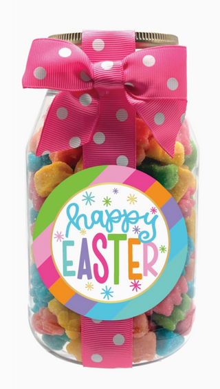 Easter Candy Jar - Sweet Sanded Bunnies