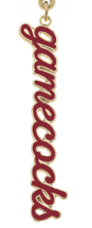 Charmed -  Gamecocks Enamel Script Charm