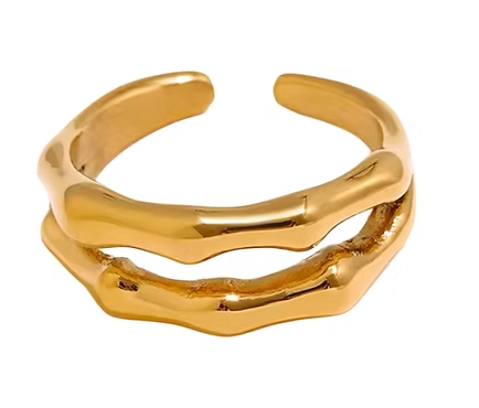 Bamboo Double Ring