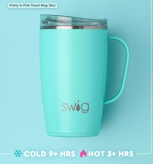 Swig - Travel Mug 22oz -Pretty in Pink