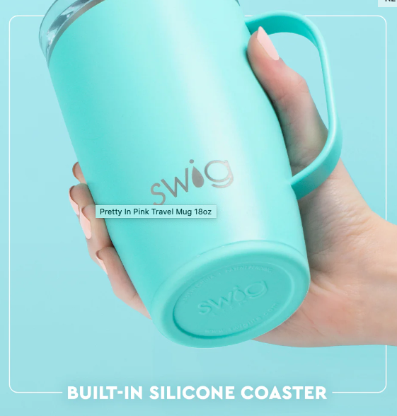 Swig - Travel Mug 22oz -Pretty in Pink