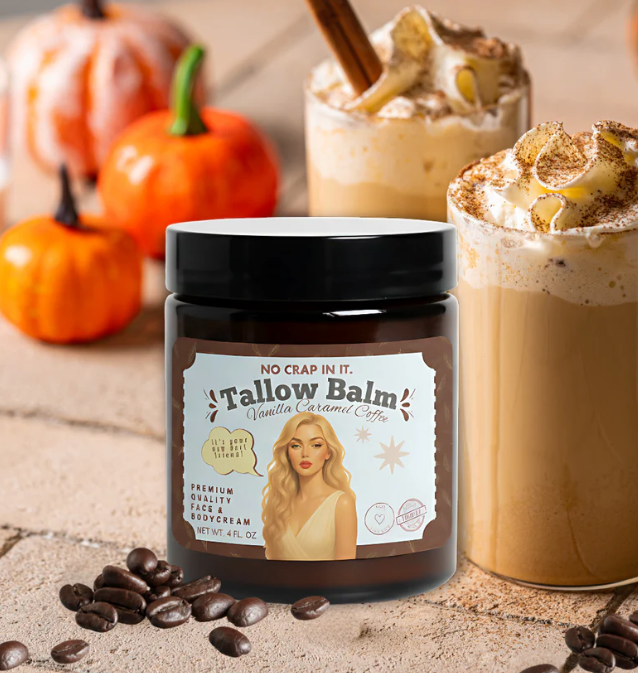 No Crap In It |Tallow All Purpose Balm - Vanilla Caramel Coffee