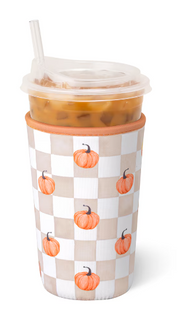 Swig | Medium Iced Cup Coolie - Pumpkin Check