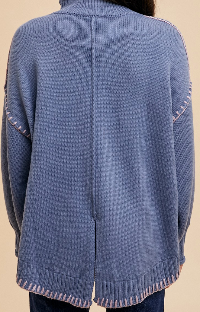 Prove You Right Mock Neck Sweater Top