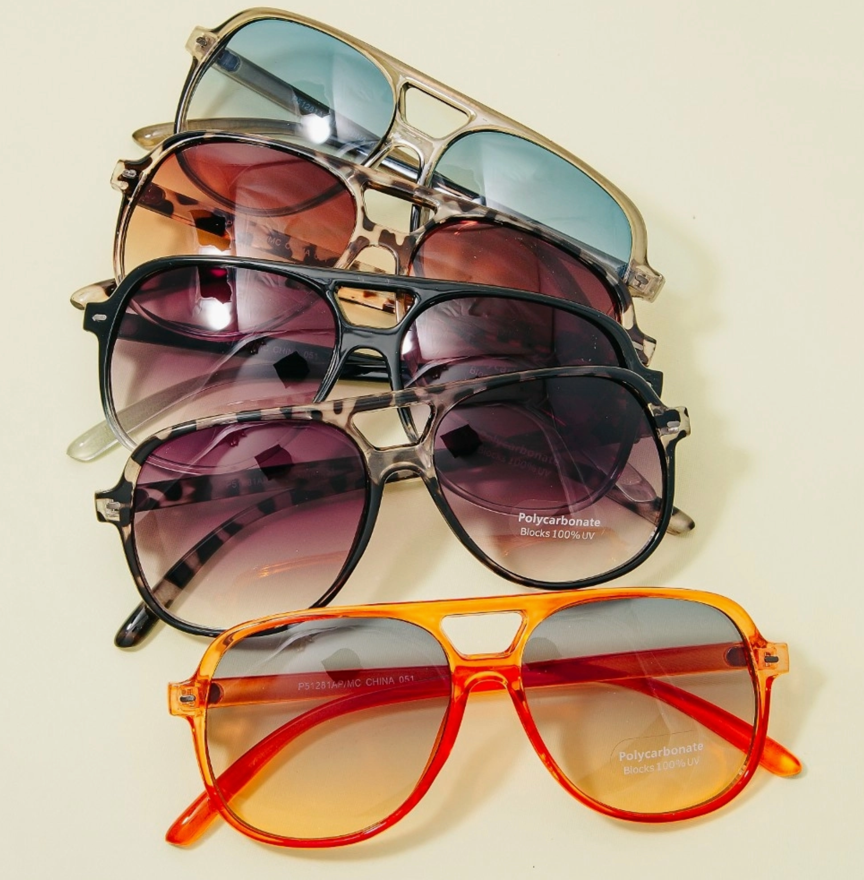 Vintage Style Gradient Aviator Sunglasses