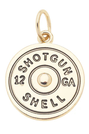 Charmed | Shotgun Shell Charm in Shiny Gold