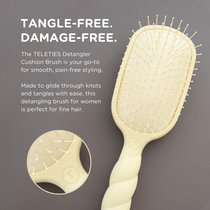 Teleties | Detangler Hair Brush for Fine Hair – Tan