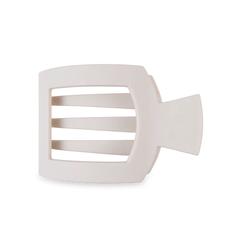 Large Flat Square Hair Clip - Toasted