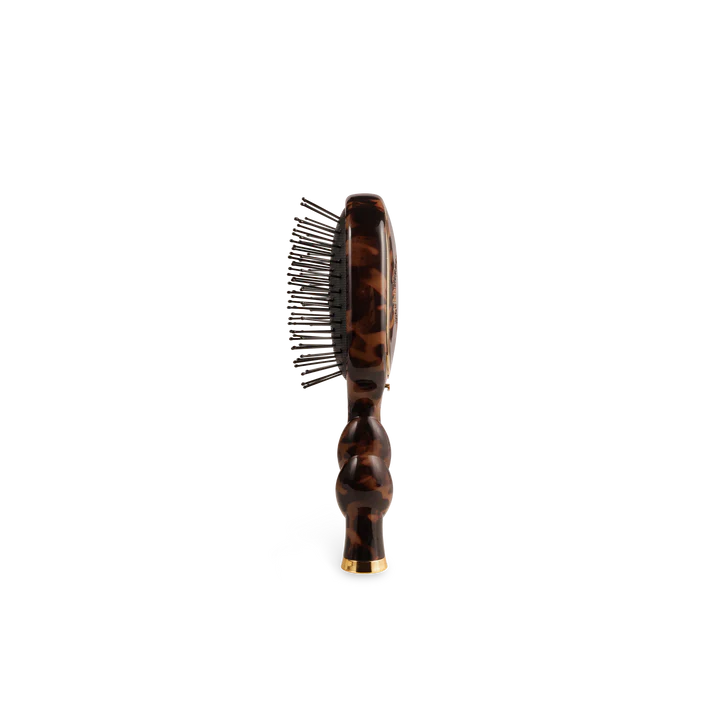 Teleties | Mini Detangler Hair Brush for Medium Hair - Tortoise