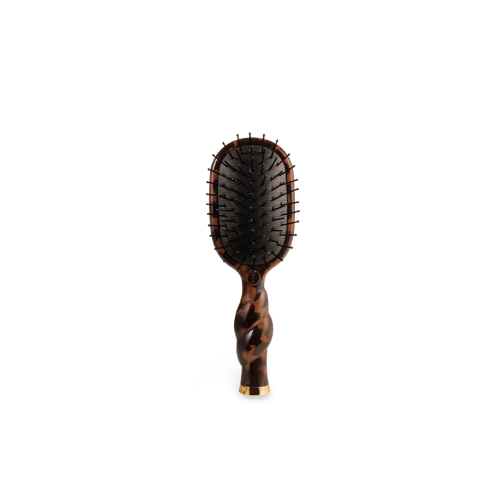Teleties | Mini Detangler Hair Brush for Medium Hair - Tortoise