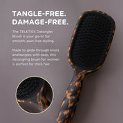 Teleties | Detangler Hair Brush for Thick Hair – Tortoise