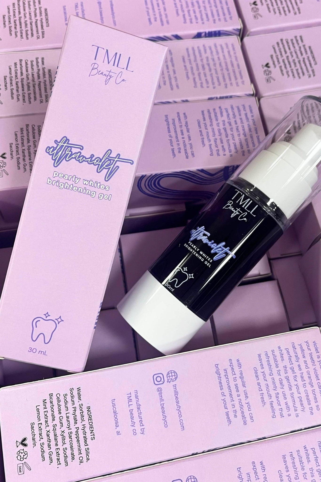 Ultraviolet Pearly White Teeth Whitening Gel-250 - TMLL Beauty Co - Skincare-TMLL Beauty Co-[option4]-[option5]-[option6]-Leather & Lace Boutique Shop