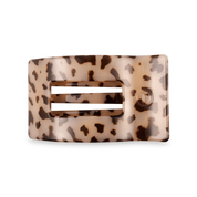 Medium Flat Rectangle Hair Clip - Blonde Tortoise