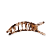 Medium Flat Rectangle Hair Clip - Blonde Tortoise