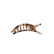 Teleties |Small Flat Rectangle Hair Clip - Blonde Tortoise