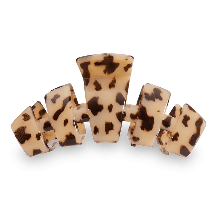 Teleties | Classic Medium Claw Hair Clip - Blonde Tortoise