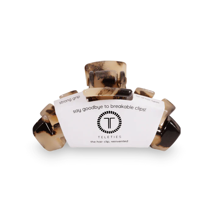 Teleties | Classic Small Claw Hair Clip - Blonde Tortoise