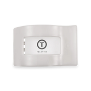 Medium Flat Rectangle Hair Clip - Coconut White