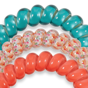 Teleties Coral Craze Large Hair Ties - Large