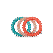 Teleties Coral Craze Large Hair Ties - Large