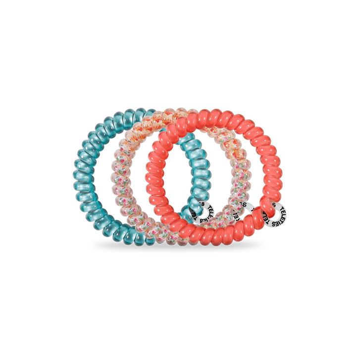Teleties Coral Craze Small Hair Ties - Small