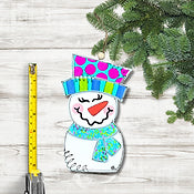 Pink Snowgirl Ornament