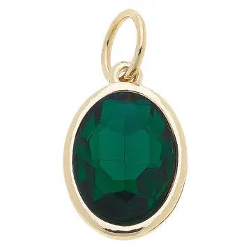 Charmed | Glass Birthstone Charm - May