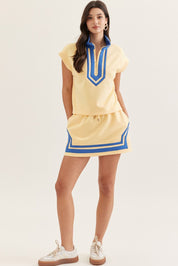 Everyday Ease Cap Sleeve TOP - Yellow