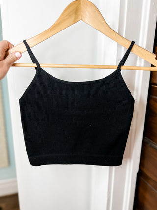 Ribbed Seamless Cropped Cami