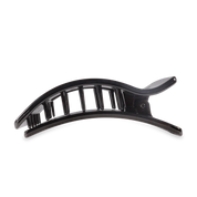 Large Flat Rectangle Hair Clip - Black