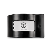 Medium Flat Rectangle Hair Clip - Jet Black