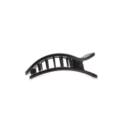Teleties |Small Flat Rectangle Hair Clip - Jet Black