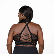 Juliette Deluxe Racerback Lace Bralette - Black