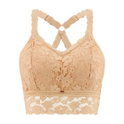 Juliette Deluxe Racerback Lace Bralette - Nude