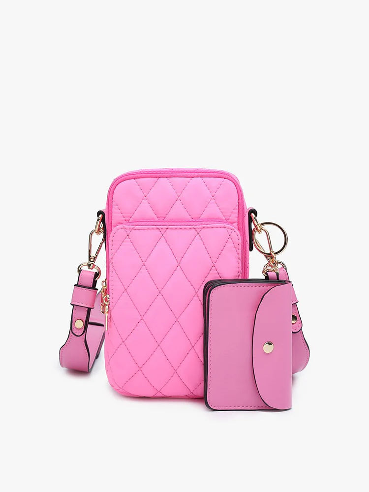 Parker Quilted Crossbody - Bubblegum