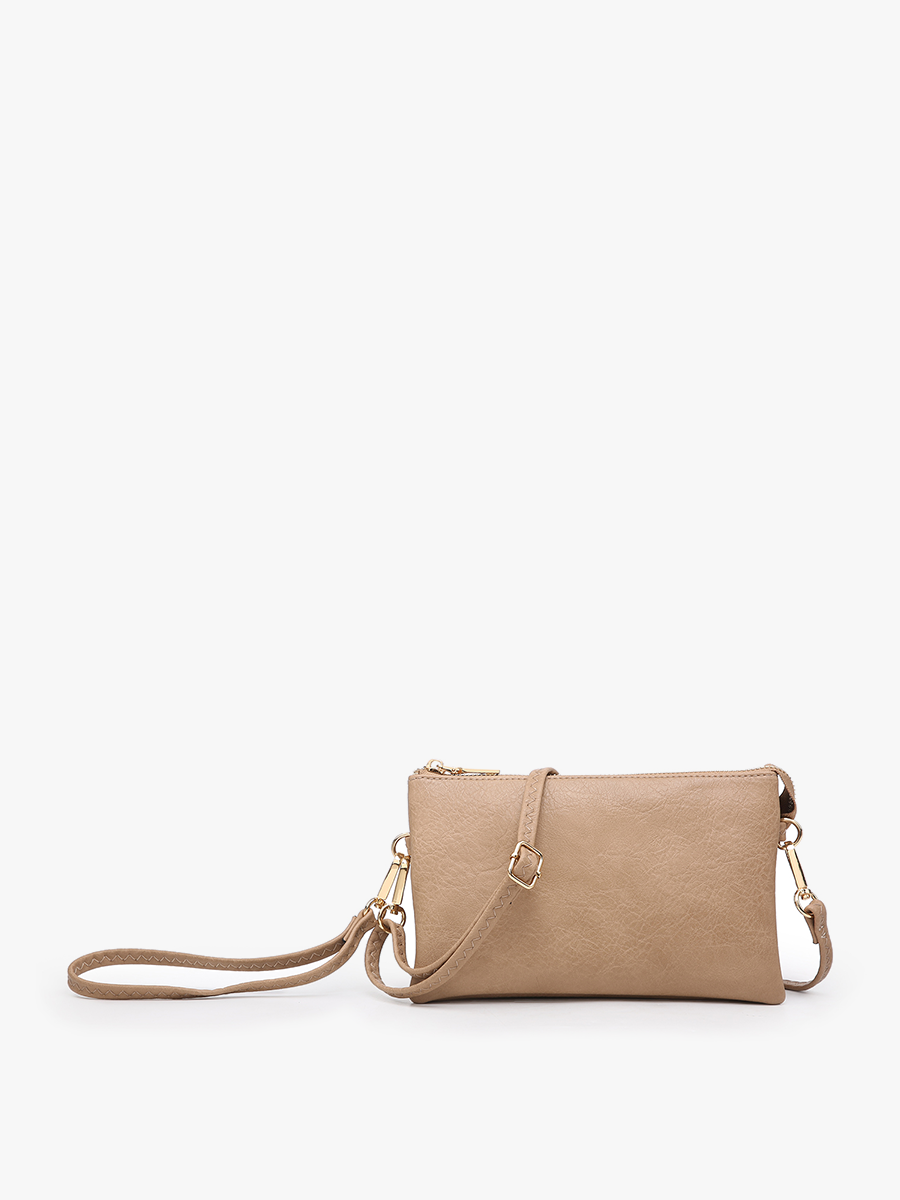 Riley Crossbody/Wristlet-Latte