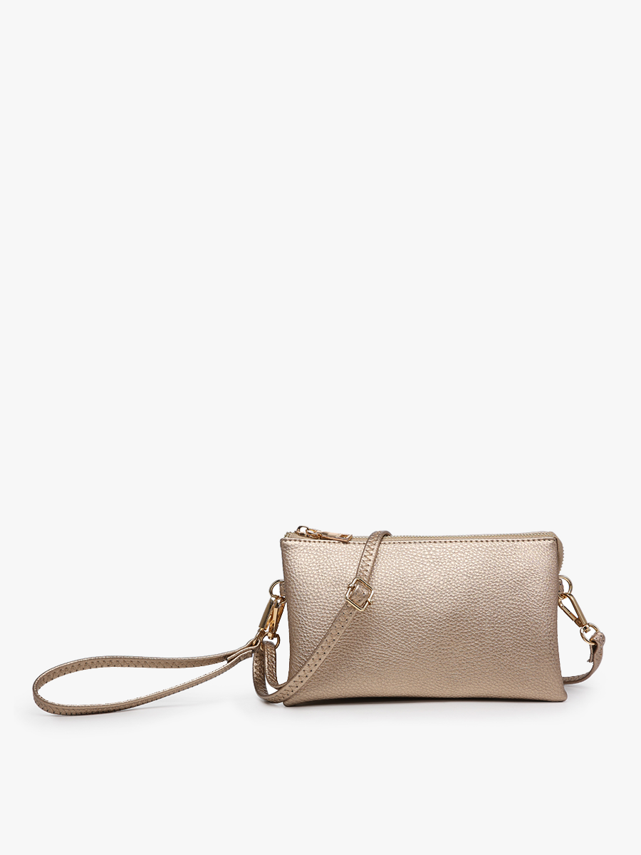 Riley Crossbody/Wristlet-Champagne