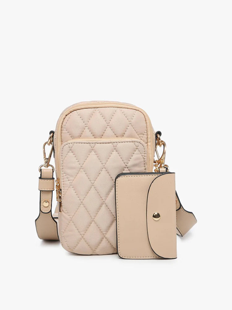 Parker Quilted Crossbody - Tan