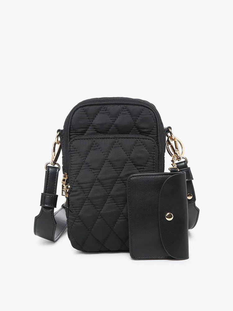 Parker Quilted Crossbody - Black