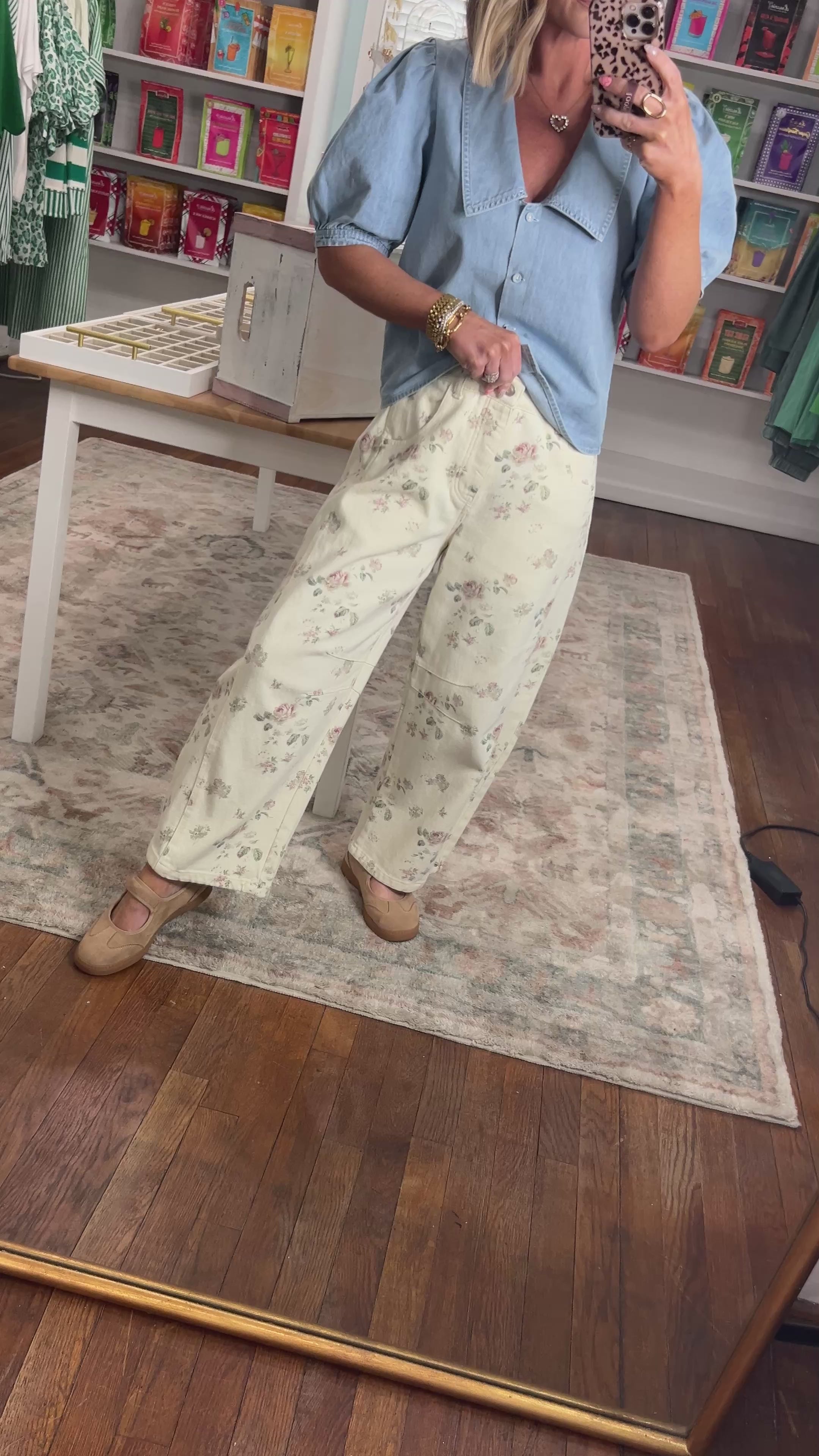 Moments Like These Floral Barrel Pants