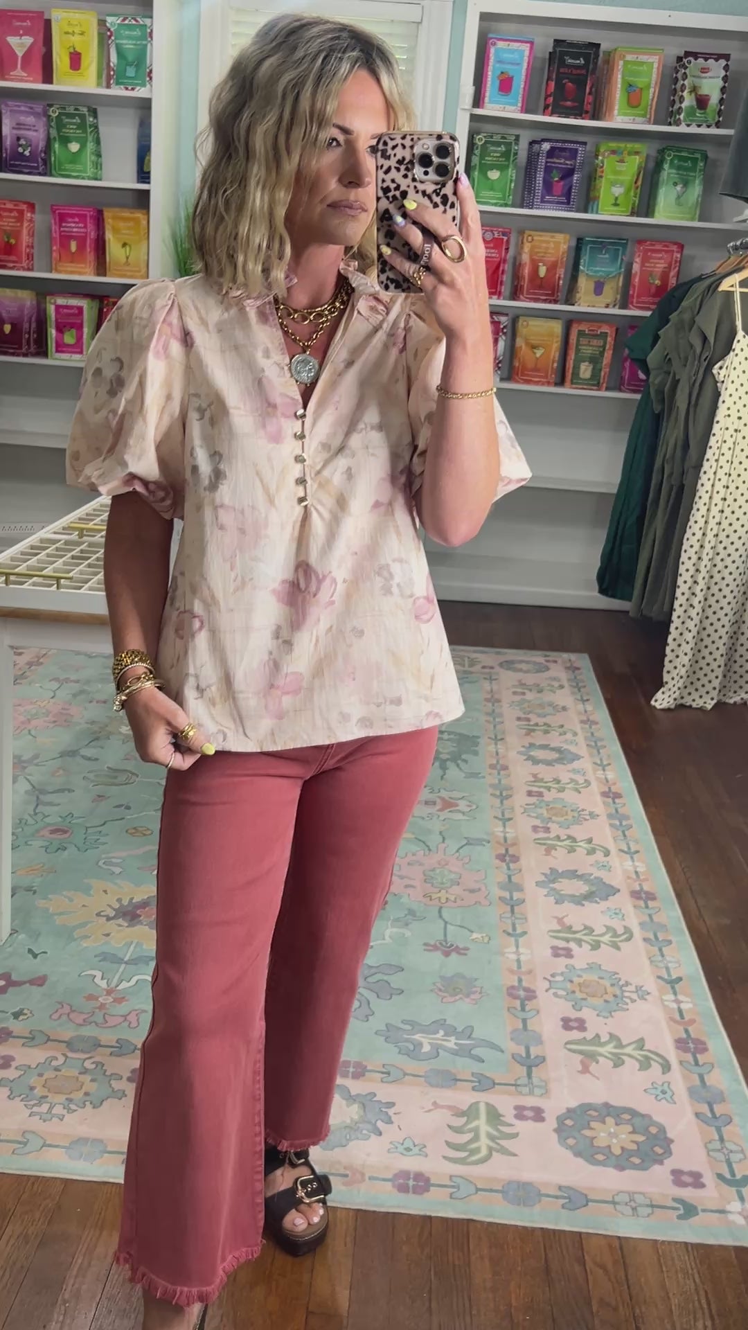 Blush Garden Floral Top