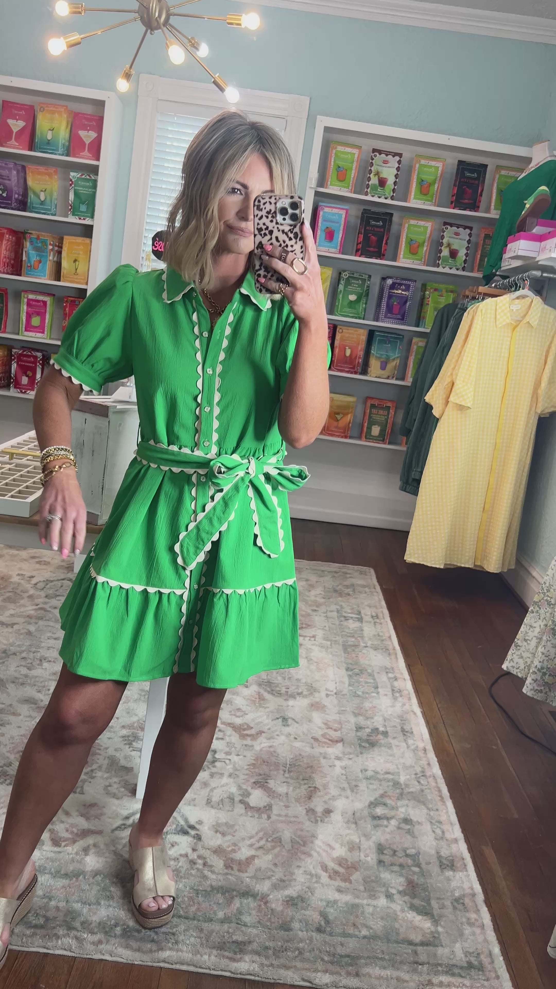 Going Green Baby Doll Dress