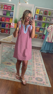Americana Dream Gingham Mini Dress