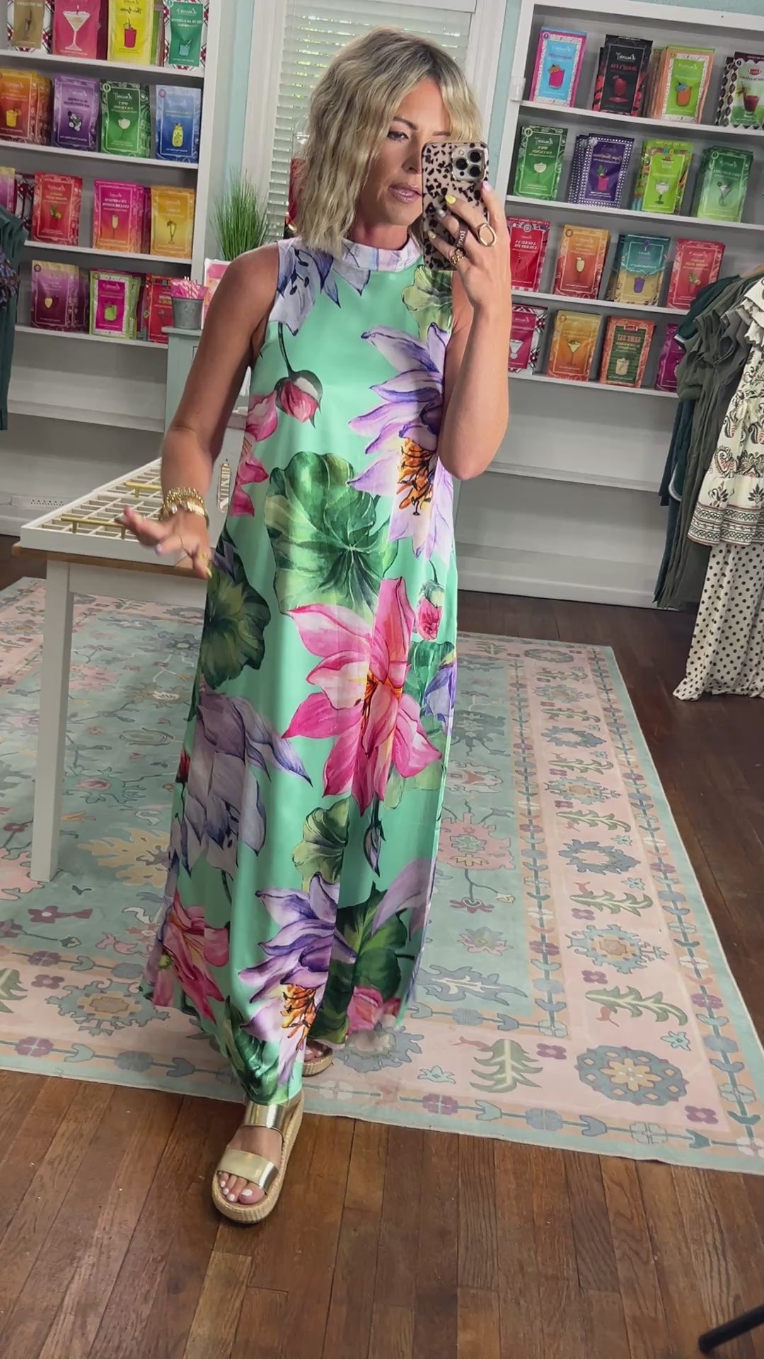 Wildflower Whimsy Floral Maxi Dress