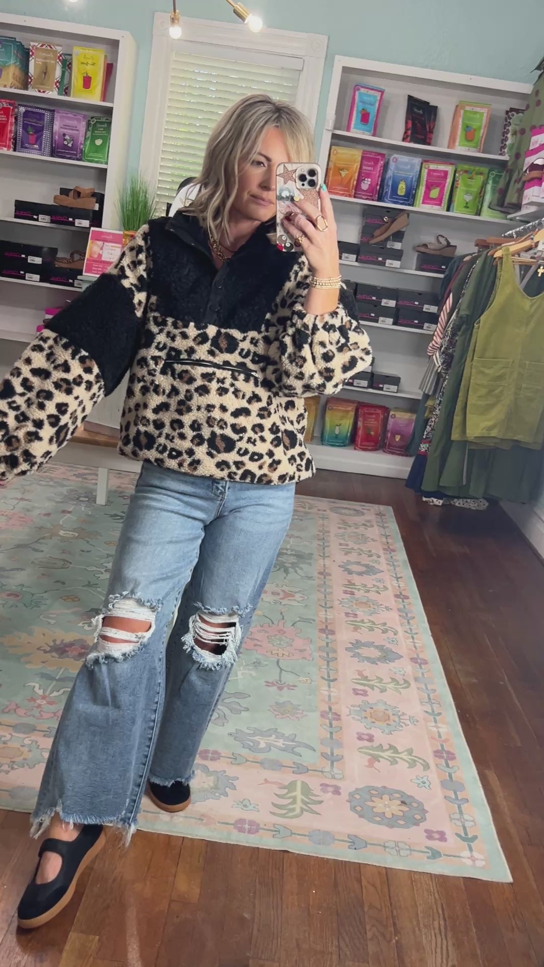 Wild Side Leopard Pullover