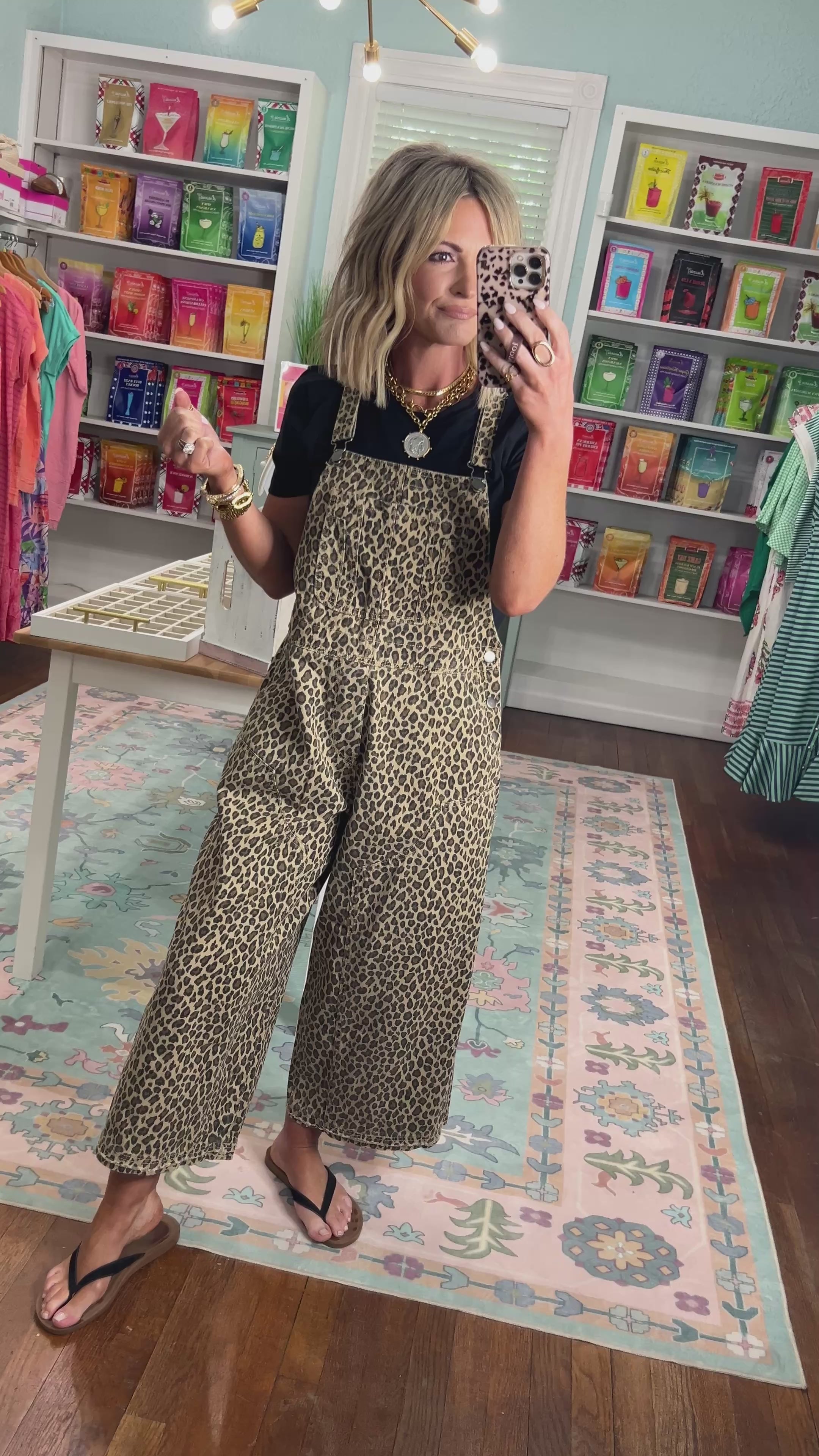 Roar In Style Twill Overalls