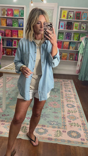 Risen| Oversized Denim Shirt