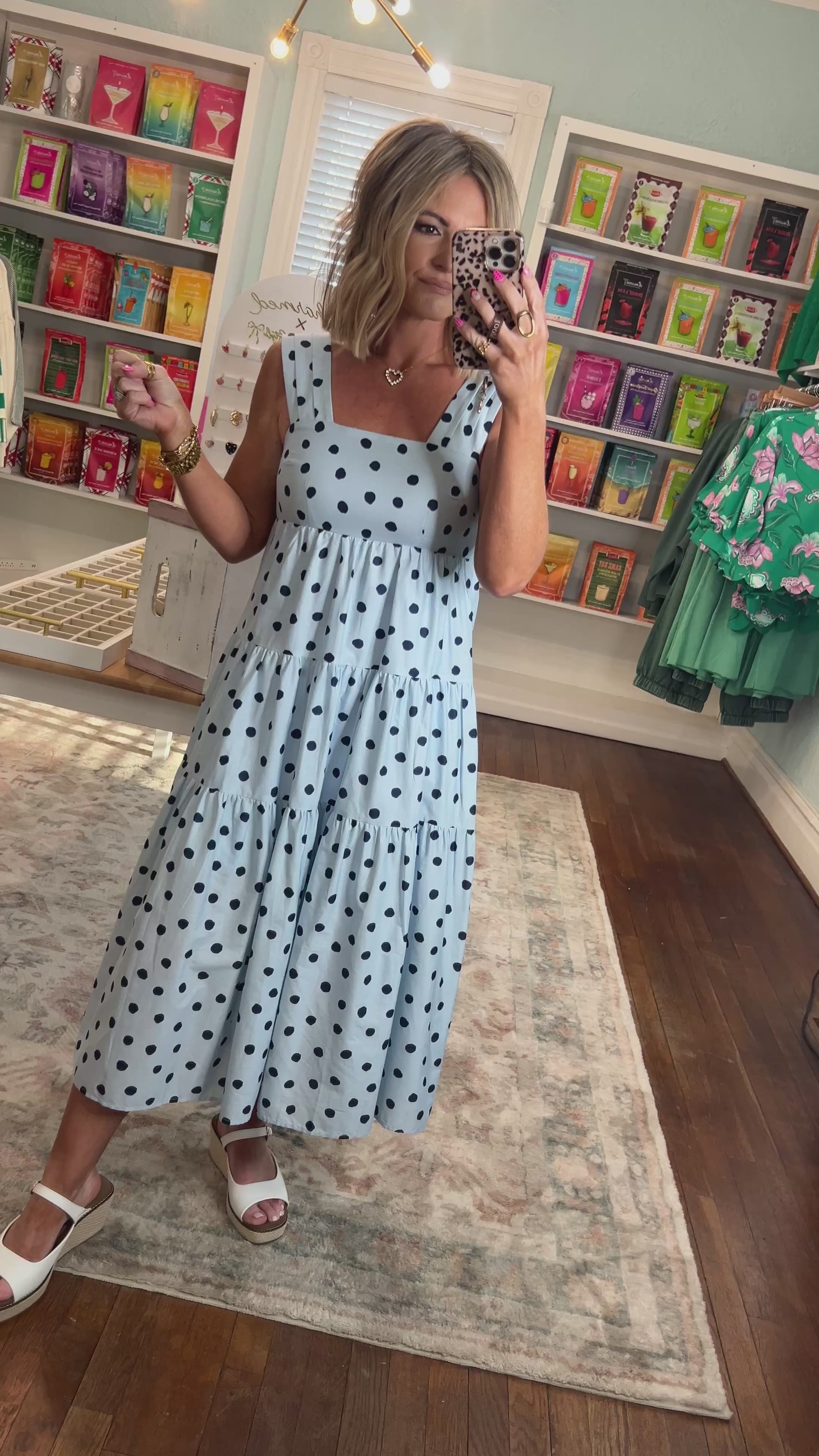 All Is Well Tiered Midi Dress - Black