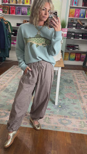 Made For Days Like This Gingham Pants - Brown